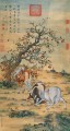Lang leuchtende große Pferde Chinesische Malerei